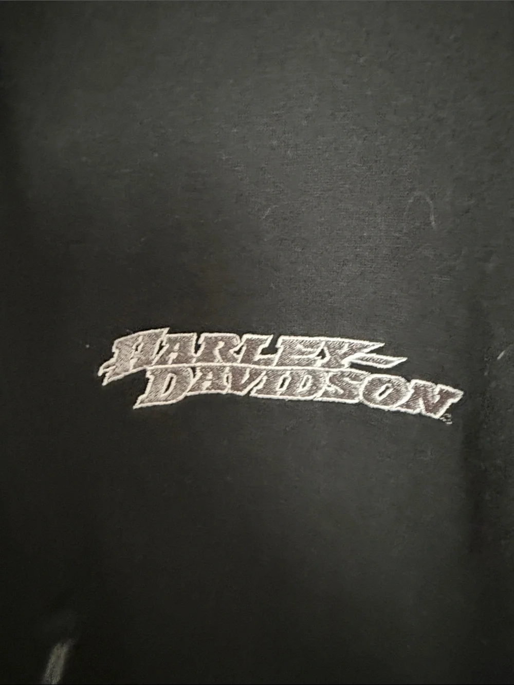 Harley-Davidson Black Full-Zip Hooded Sweatshirt with Logo -large